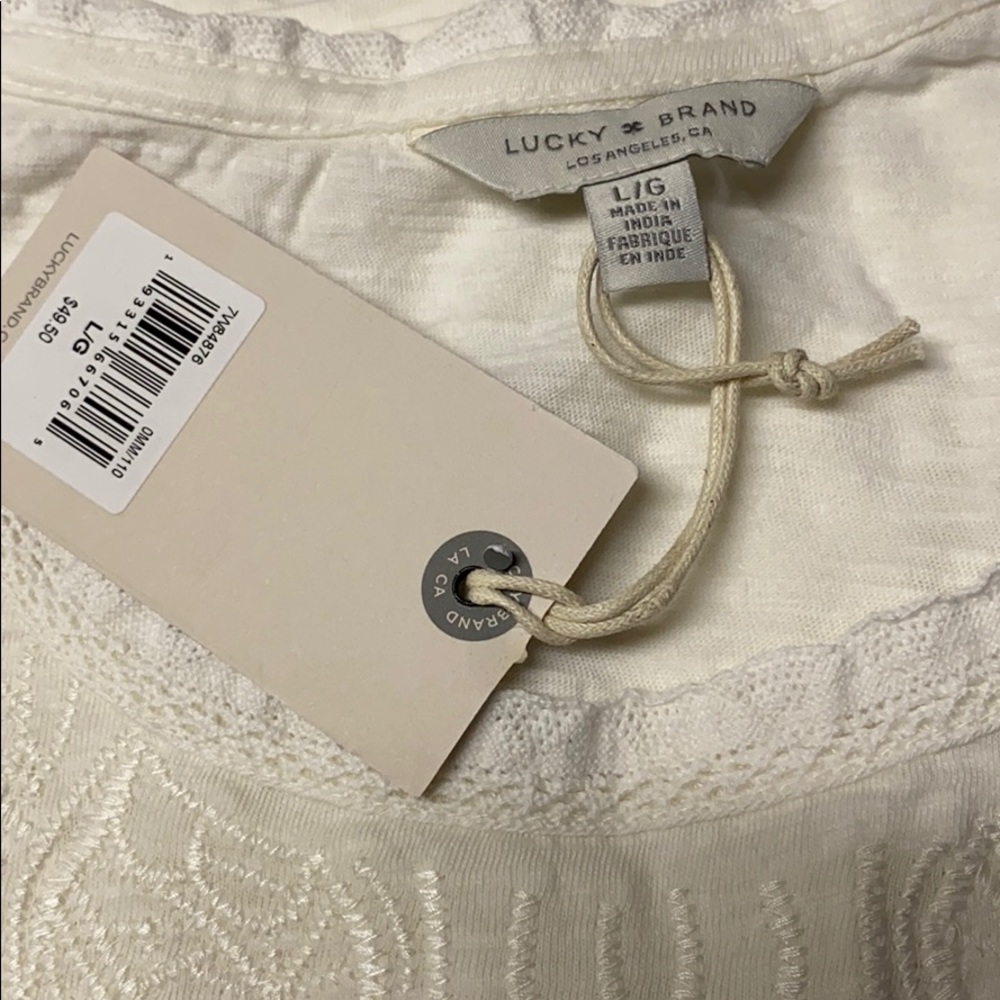 1 LEFT! NEW embroidered top - Lucky Brand - Picture 6 of 8